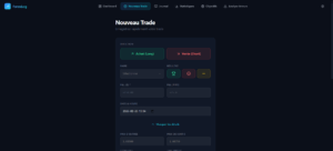 Enregistrer un trade dans un journal de trading