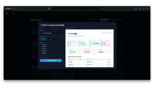 Journal de Trading ForexLog rapports personnalisés partageables